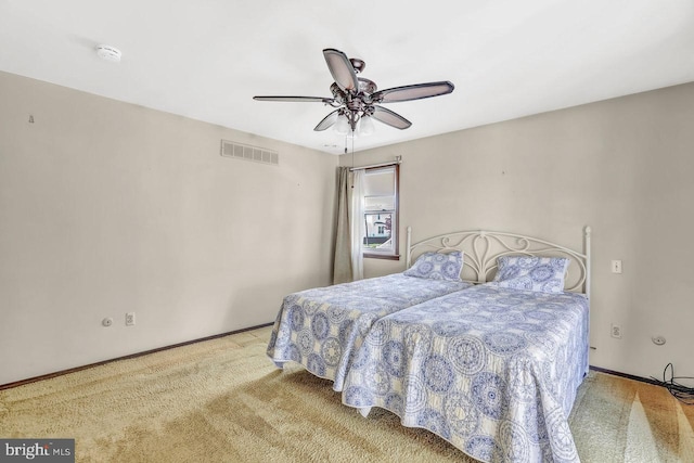 511 Chelton Ave, Burlington, NJ 08016 - carpeted bedroom with visible vents and a ceiling fan