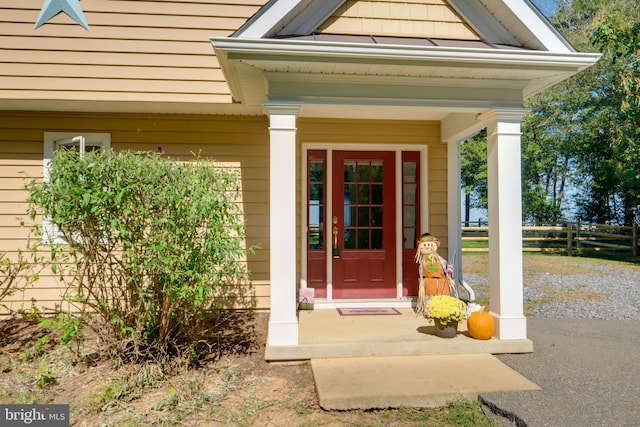 119 Bald Eagle Dr, Montross, VA 22520 - entrance to property featuring a porch and fence