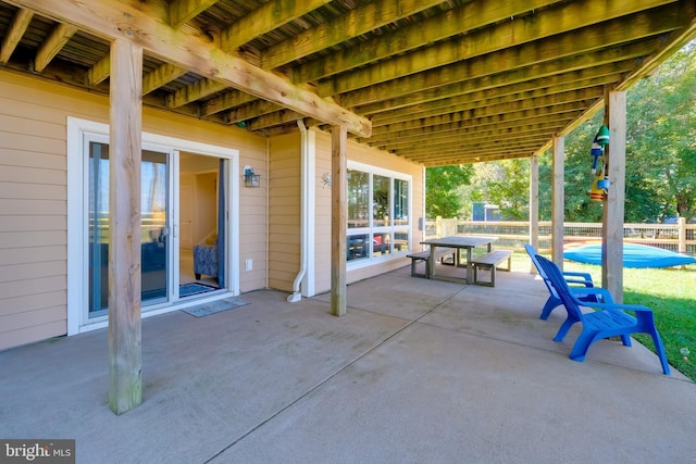 119 Bald Eagle Dr, Montross, VA 22520 - view of patio / terrace featuring outdoor dining area and fence