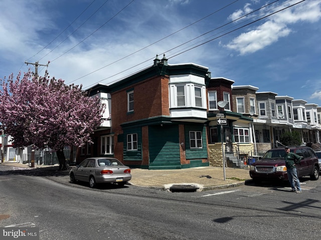 view of front facade with a residential view