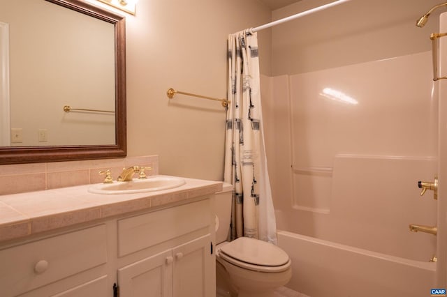 481 Stoney Creek E, Nellysford, VA 22958 - full bathroom with shower / bathtub combination with curtain, toilet, and vanity