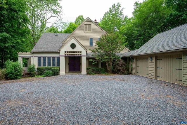 481 Stoney Creek E, Nellysford, VA 22958 - view of front of property featuring a garage and a shingled roof