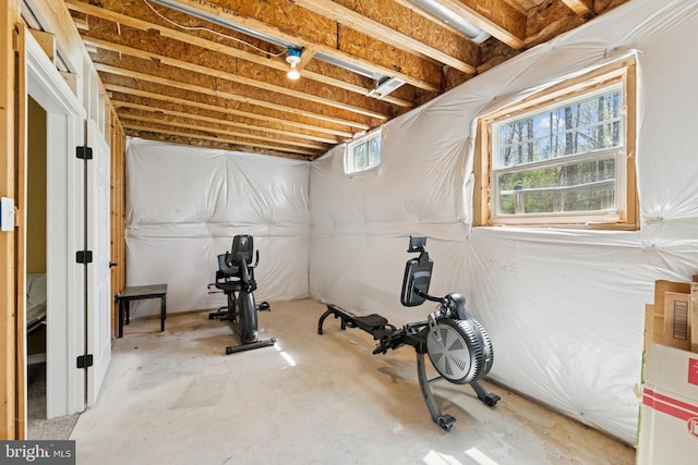 view of workout room