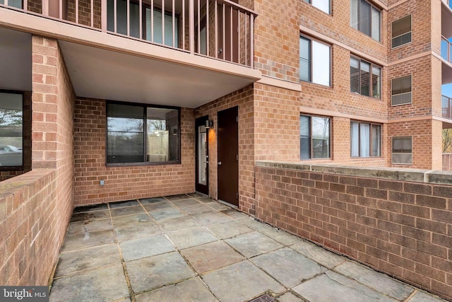 exterior space with a balcony
