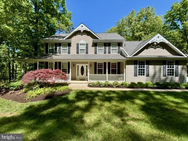117 Graystone Farm Rd, White Hall, MD 21161 - colonial house with covered porch and a front lawn
