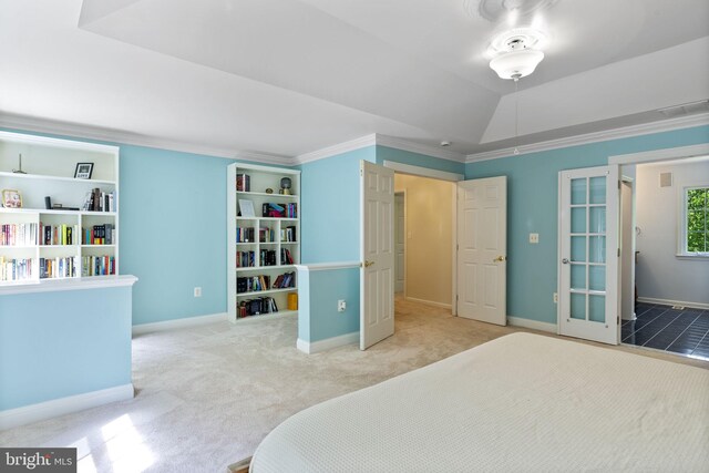 117 Graystone Farm Rd, White Hall, MD 21161 - carpeted bedroom with crown molding and baseboards