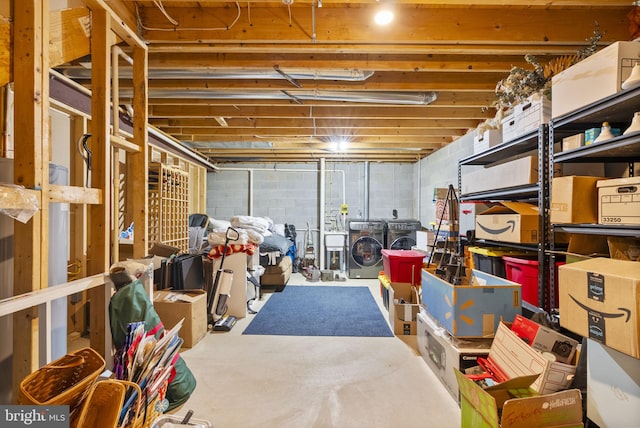 117 Graystone Farm Rd, White Hall, MD 21161 - storage room featuring independent washer and dryer