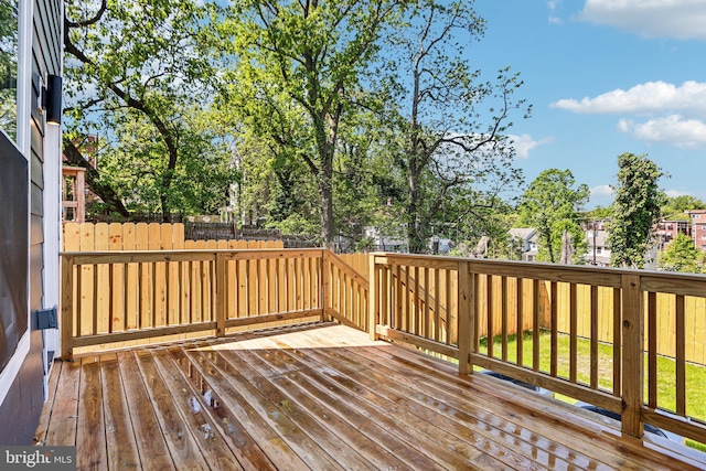 322 56th St NE, Washington, DC 20019 - wooden terrace with a fenced backyard