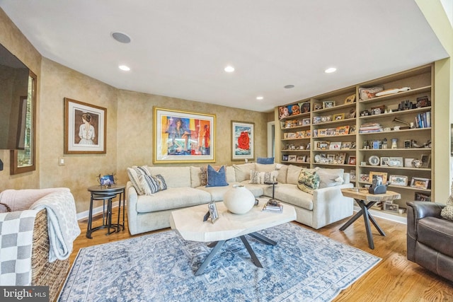 745 Germantown Pike, Lafayette Hill, PA 19444 - living room featuring light wood-style floors, recessed lighting, and baseboards