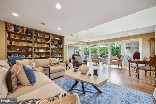 745 Germantown Pike, Lafayette Hill, PA 19444 - living room with recessed lighting and wood finished floors