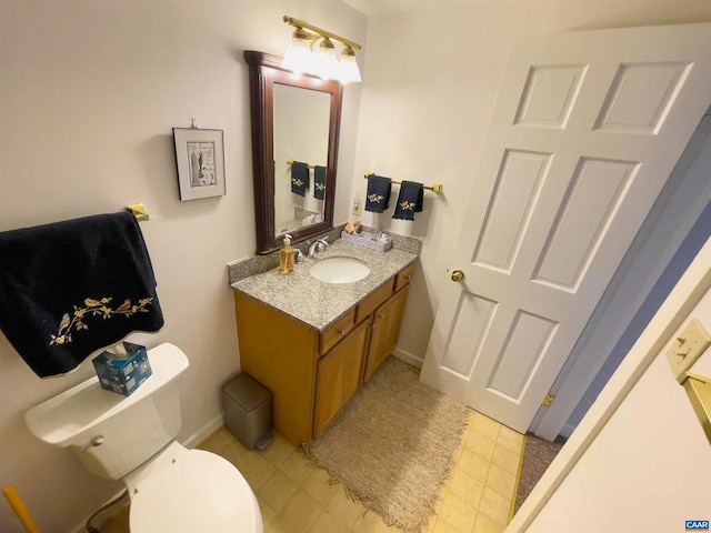 518 Meade Ave, Charlottesville, VA 22902 - half bath with baseboards, toilet, and vanity