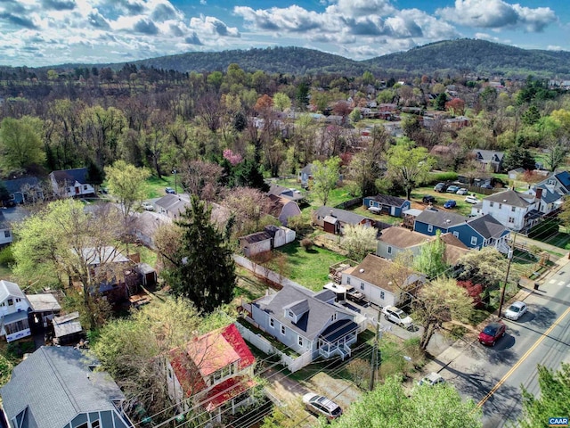 518 Meade Ave, Charlottesville, VA 22902 - birds eye view of property featuring a forest view and a mountain view