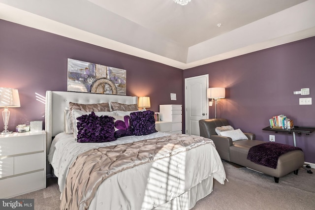 bedroom with carpet flooring