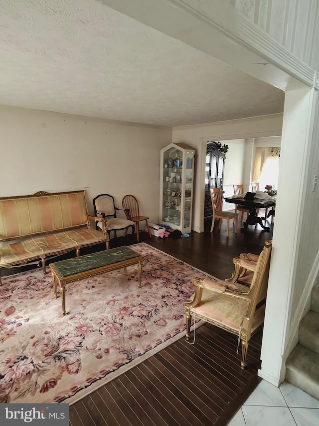 5408 Kennington Pl, Fairfax, VA 22032 - living room with a textured ceiling and light wood finished floors