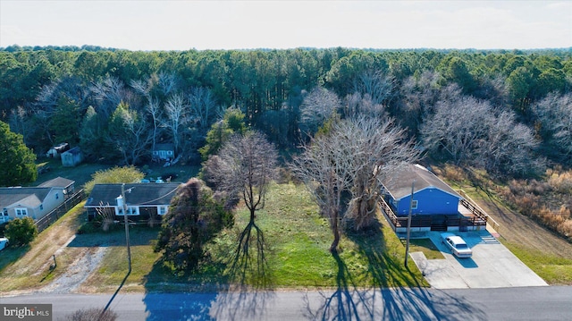 12524 Salisbury Rd, Ocean City, MD 21842 - birds eye view of property featuring a wooded view