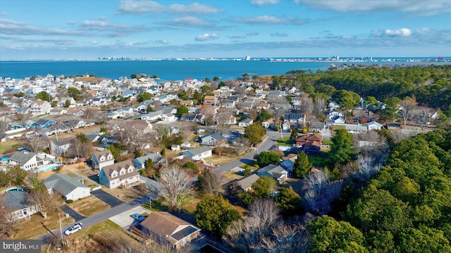 12524 Salisbury Rd, Ocean City, MD 21842 - bird's eye view with a water view and a residential view
