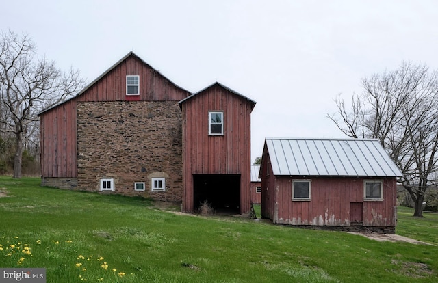 3837 Curly Hill Rd, Doylestown, PA 18902 - view of barn featuring a yard