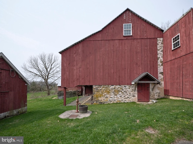 3837 Curly Hill Rd, Doylestown, PA 18902 - view of barn featuring a yard