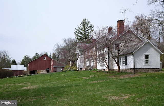 3837 Curly Hill Rd, Doylestown, PA 18902 - view of yard featuring a barn and an outdoor structure