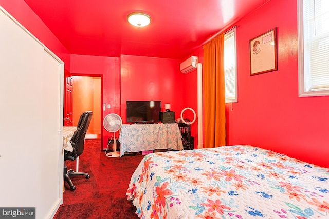 3903 N Marshall St, Philadelphia, PA 19140 - bedroom featuring an AC wall unit and carpet flooring