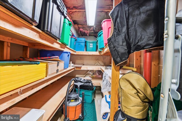 view of storage room