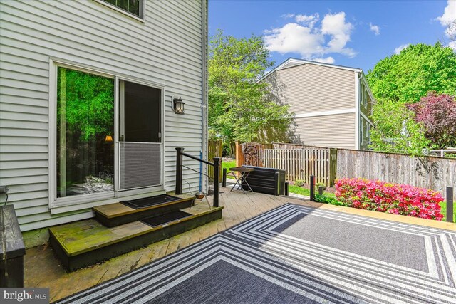 deck with fence