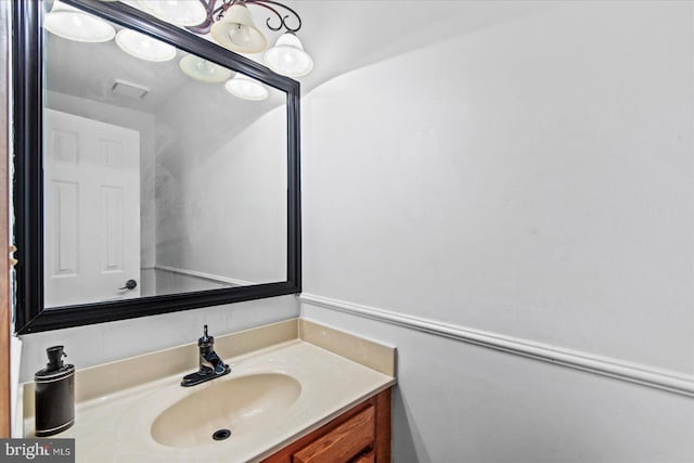 bathroom featuring vanity