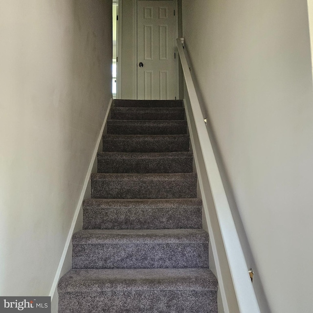 110 Harwich St, Browns Mills, NJ 08015 - stairs with baseboards