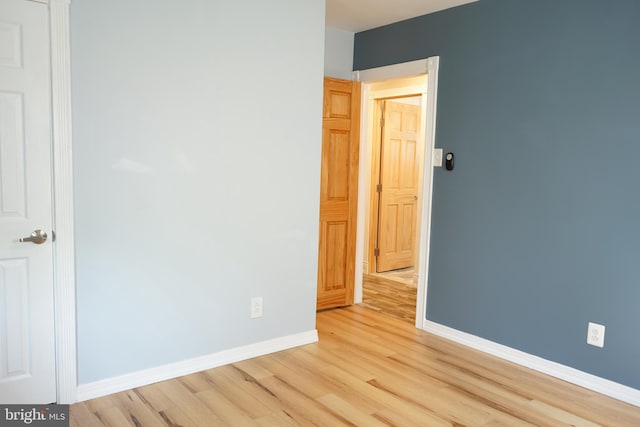 360 Haverford Ave, Wenonah, NJ 08090 - spare room featuring baseboards and light wood finished floors