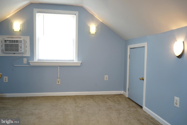 360 Haverford Ave, Wenonah, NJ 08090 - additional living space with carpet floors, baseboards, lofted ceiling, and cooling unit