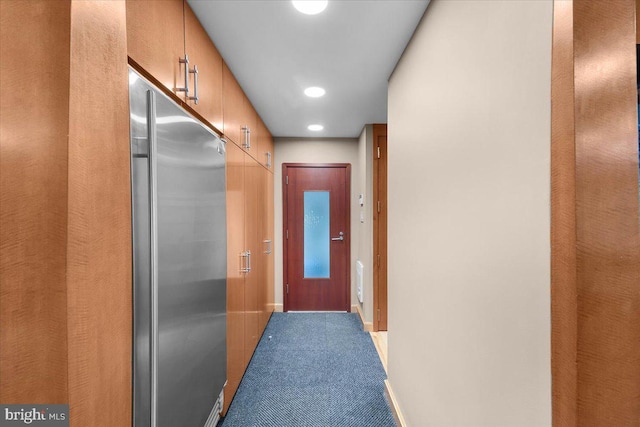 400 Highview Dr, Wayne, PA 19087 - corridor with light carpet, recessed lighting, and baseboards