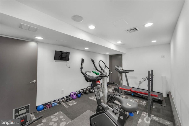 400 Highview Dr, Wayne, PA 19087 - exercise area featuring recessed lighting