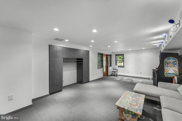 400 Highview Dr, Wayne, PA 19087 - living area with baseboards and recessed lighting
