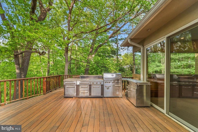 400 Highview Dr, Wayne, PA 19087 - wooden deck with area for grilling
