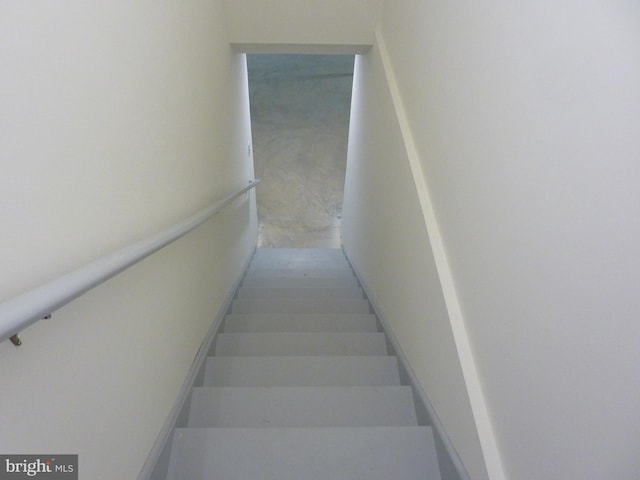 view of stairway