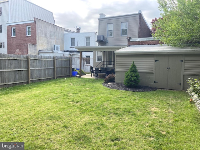 back of house featuring cooling unit and a patio area