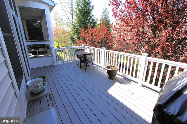 view of wooden terrace