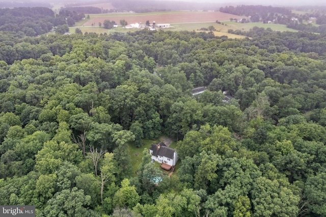 2744 Church Ln, Taneytown, MD 21787 - aerial view of property and surrounding area with a heavily wooded area