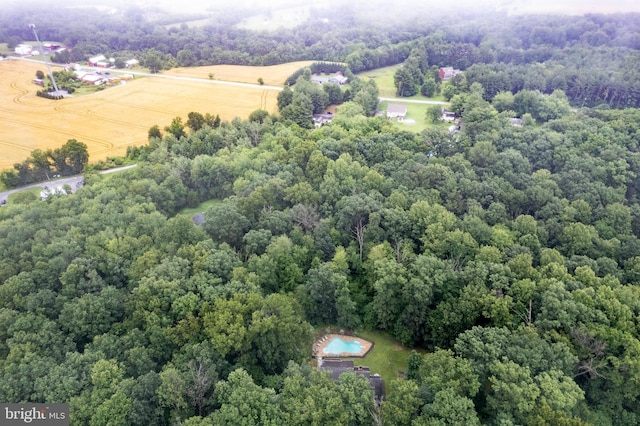 2744 Church Ln, Taneytown, MD 21787 - aerial view of sparsely populated area with a heavily wooded area