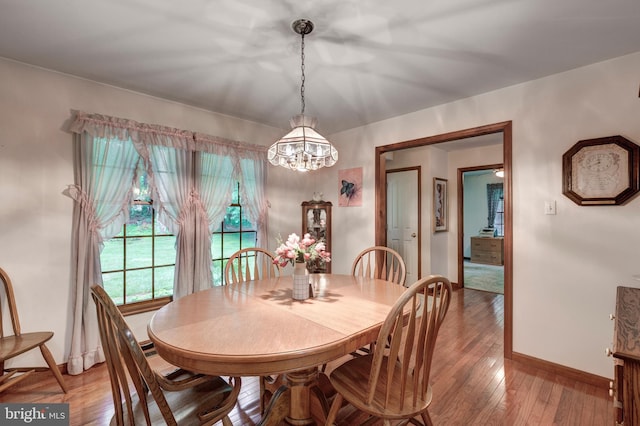 2744 Church Ln, Taneytown, MD 21787 - dining space with a chandelier and light wood finished floors