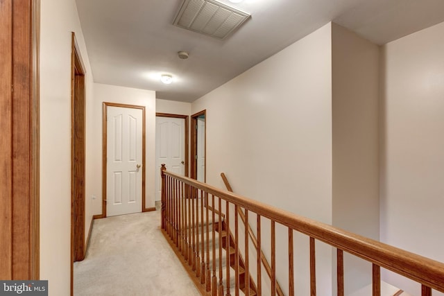 2744 Church Ln, Taneytown, MD 21787 - corridor with an upstairs landing and light carpet