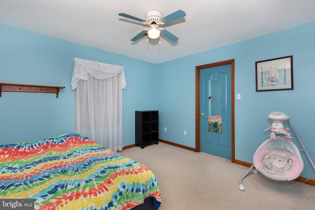 2744 Church Ln, Taneytown, MD 21787 - bedroom featuring carpet flooring and ceiling fan