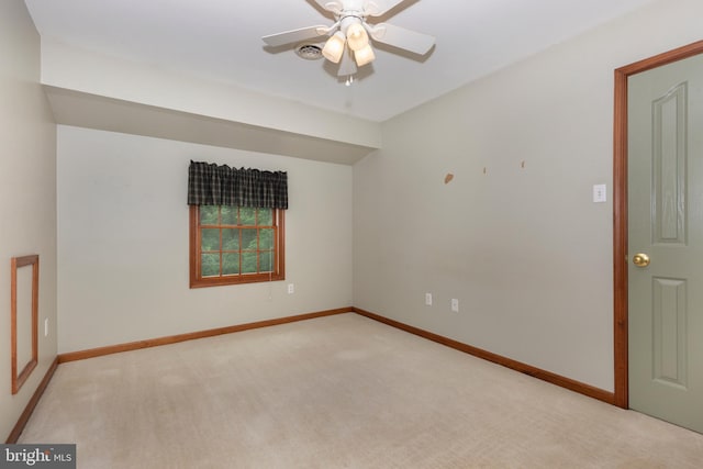 2744 Church Ln, Taneytown, MD 21787 - spare room featuring light colored carpet and ceiling fan