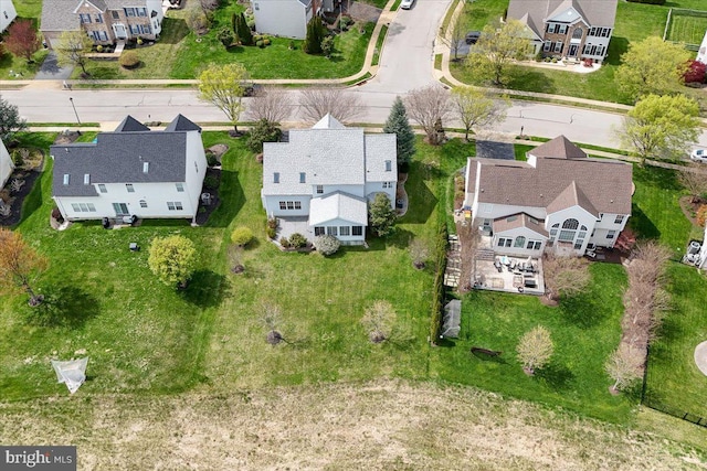 birds eye view of property featuring a residential view
