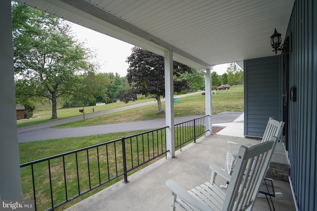 208 Drane Dr, Accident, MD 21520 - view of patio featuring a porch
