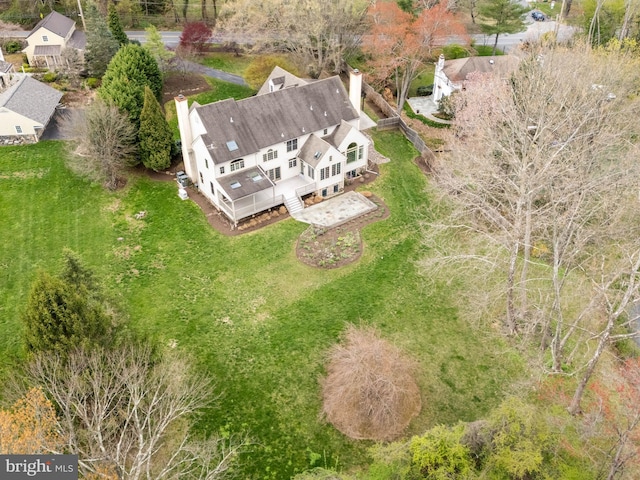607 Newtown Rd, Berwyn, PA 19312 - bird's eye view