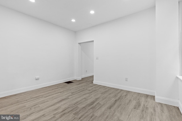 2216 N 4th St, Harrisburg, PA 17110 - spare room featuring recessed lighting, wood finished floors, and baseboards
