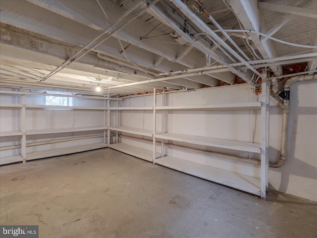 view of basement