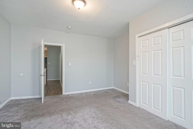 836 State St, Camden, NJ 08102 - unfurnished bedroom with a closet, carpet flooring, and baseboards