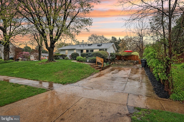 7836 Heritage Dr, Annandale, VA 22003 - single story home with driveway and a front lawn